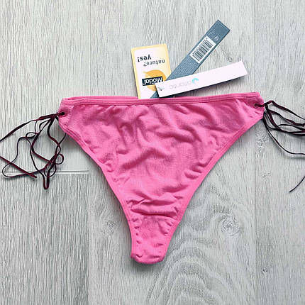 Набір 2 шт. жіночі стрінги ATLANTIC розмір M з декоративними стрічками, фото 1