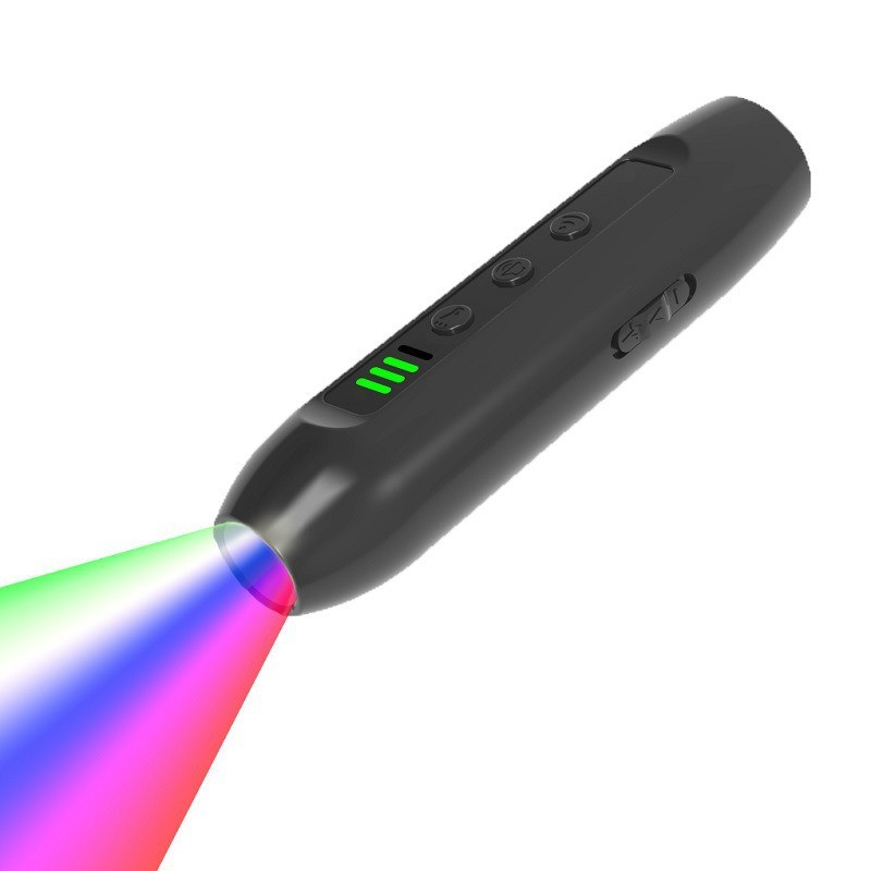 Відлякувач собак ультразвуковий з ліхтариком та індикатором зарядки USB Чорний