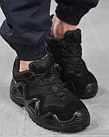 Армейские кросовки Lowa черные, тактические кроссовки черные зсу, военные кроссовки мужские pn016