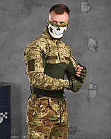 Тактическая боевая рубашка убакс пиксель с липучками, боевая тактическая рубашка зсу веса-лето px132