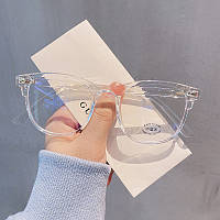 Круглі іміджеві окуляри жіночі Honey Fashion Accessories прозорі (7036)