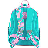 Рюкзак шкільний Kite Rainbow Catcorn на зріст 130-145 см, 39х29х14.5 см Бірюзовий (K24-770M-3), фото 5