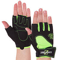 Перчатки для фитнеса и тренировок Zelart / Перчатки без пальцев велосипедные / Велосипедные перчатки