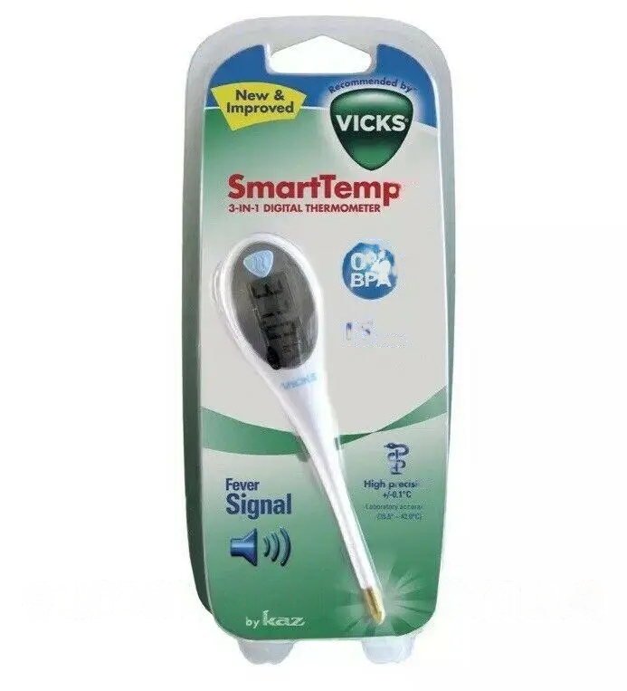 Термометр для тіла Vicks Smart Temp, медичний, цифровий, 3 в 1