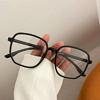 Квадратні іміджеві окуляри жіночі Honey Fashion Accessories чорні (7038)