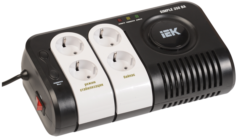 Стабілізатор напруги Simple 0,35 кВА релейний, стаціонарний, фото 1