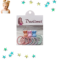 Набір 11 шт дитячі аксесуари для волосся Ніжний кролик Duolimei