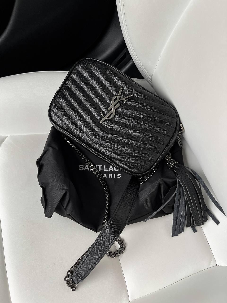 Жіноча сумка Ів Сен Лоран чорна Yves Saint Laurent Black, фото 1