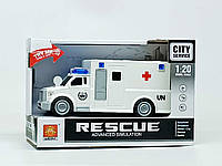 Машинка Yi wu jiayu Скорая помощь "Ambulance" Rescue музыкальная wy670с