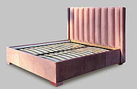 Кровать двухспальная комфортная в спальню Нино спальное место 200х180 см без подъемного механизма