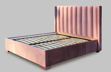Ліжко двоспальне комортне у  спальню Ніно спальне місце 200х180 см без підйомного механізму