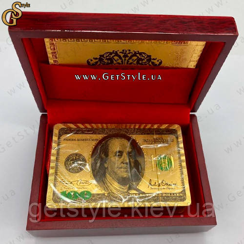 Позолочені гральні картки Gold Cards із сертифікатом