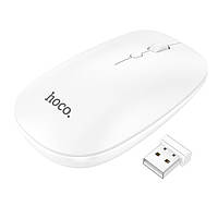 Миша Hoco GM15 Art dual-mode business wireless mouse White