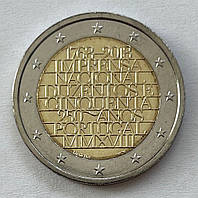 Португалия 2 евро 2018, 250 лет Официальной типографии *