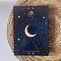 Скетчбук с черными страницами Moonlight, А5/60 л.