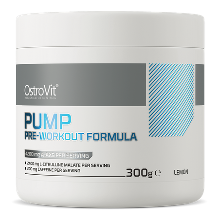 Передтренувальний комплекс Pump Pre-Workout Formula OstroVit 300 г Лимон