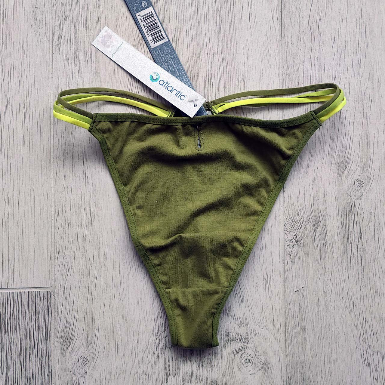 Набір 2 шт. стрінгів ATLANTIC розмір M оливкового кольору