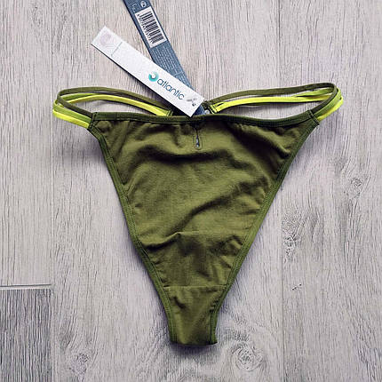 Набір 2 шт. стрінгів ATLANTIC розмір M оливкового кольору, фото 1