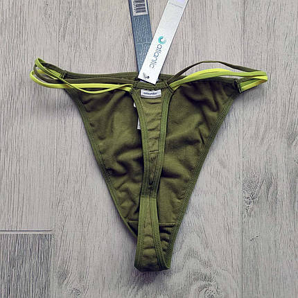 Набір 2 шт. стрінгів ATLANTIC розмір M оливкового кольору, фото 2
