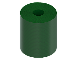 Смуга бордюрна пластикова H200 зелена 9 м