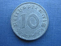Монета 10 пфеннигов Германия 1941 F цинк Рейх