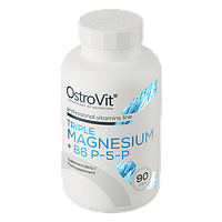 Triple Magnesium + B6 P-5-P OstroVit 90 капсул, фото 2