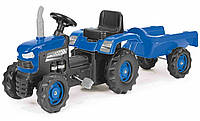 Дитячий педальний трактор з причіпом DOLU 8253 на педалях для дітей Б4499