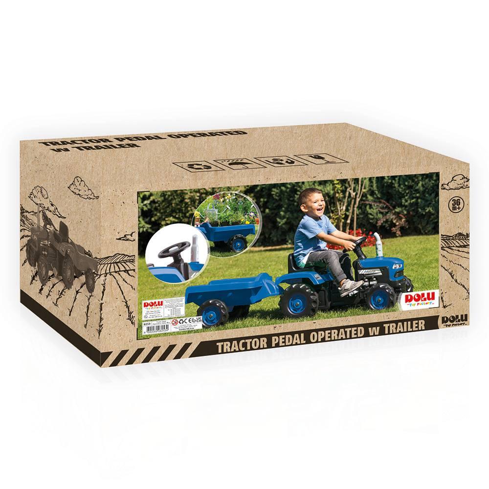 Детский педальный трактор с прицепом DOLU 8253 на педалях для детей Б4499-14 - фото 3 - id-p2189678212