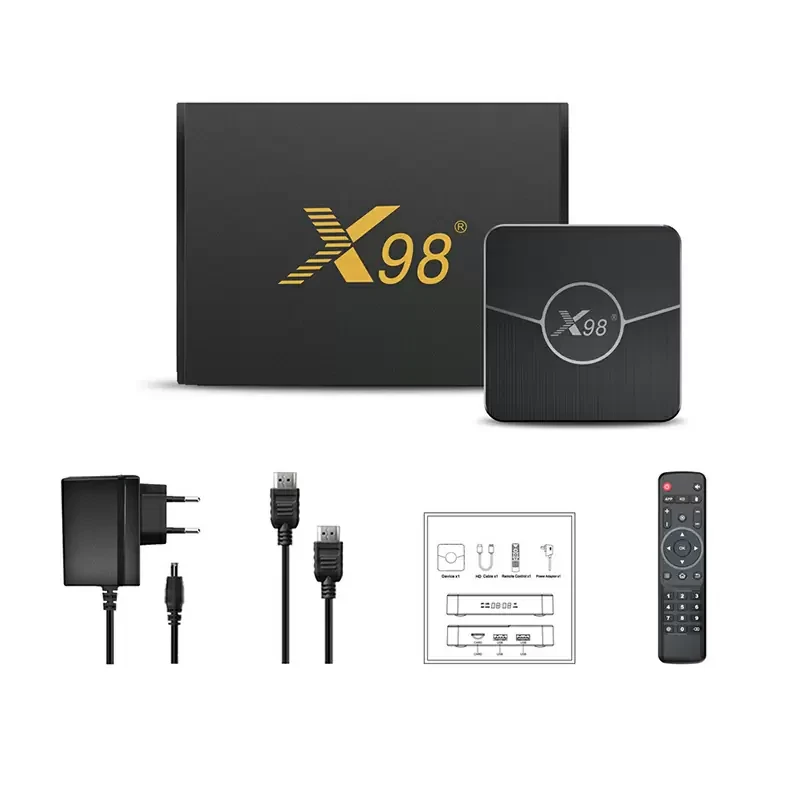 Смарт ТВ приставка X98 Plus 4/64 Гб Android Smart TV Box Андроид 11 ТВ бокс А9540-14 - фото 3 - id-p2189678218