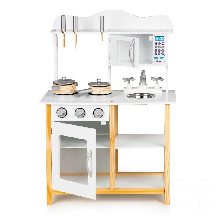 Детская деревянная игровая кухня Ecotoys TK040A White для детей Б0574--15 - фото 3 - id-p2189679734