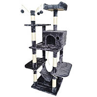 Игровой комплекс для кошек Avko CatTree 1062 Grey когтеточка, домик, дряпка Б3655--15