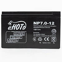 Аккумуляторная батарея к ИБП Enot 12В 7.0 Ач 2023 г аккумулятор для бесперебойника Б0218-14