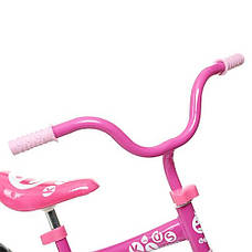 Дитячий біговел велобіг 12 дюймів Profi Kids M 3255-1 рожевий, фото 3