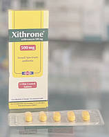 Xithrone - Azithromycin Азитромицин 500 mg Пневмония, бронхит, Ангина гнойная/ 5 шт Египет