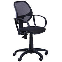 Офисное компьютерное кресло Art Metal Furniture Біт/АМФ-8 Сетка черная (116002) для компьютера, офиса