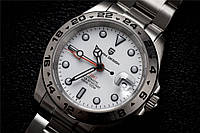 Механические с автоподзаводом водонепроницаемые (10ATM) часы Pagani Design PD-1682 Silver-White