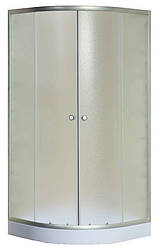 Душова кабіна 80х80х193 см Ko&Po 7122 на низькому піддоні матове скло розсувні двері