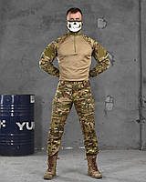 Демисезонный военный костюм рип стоп камуфляж с манжетами на хлястиках XXL