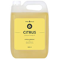 Професійна масажна олія "Citrus" 5 літрів для масажу (Цитрусова)