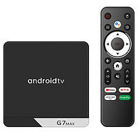 Смарт ТВ приставка G7 Max 4/32 Гб Android TV 11 Smart Box Андроид ТВ бокс Б4770-14