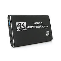 Зовнішня карта відеозахоплення 4К HDMI-USB 3.0, для захоплення та запису відео з екрана комп'ютера+