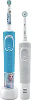 Набор зубных щеток Braun Oral-B Vitality D100 PRO+ Kids Frozen 2 D100.410.2K Family Edition Б5224-14