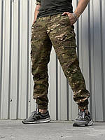 Штаны камуфляжные мужские армейские прочные осень-весна , Военные брюки-карго мультикам тактические