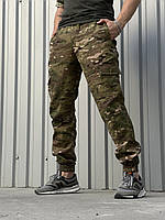 Армейские штаны мультикам рип-стоп тактические прочные , Камуфляжные брюки мультикам военные демисезонны niki