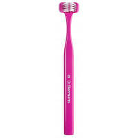 Зубная щетка Dr. Barman's Superbrush Compact Трехсторонняя Мягкая Розовая (7032572876328-pink) ASN