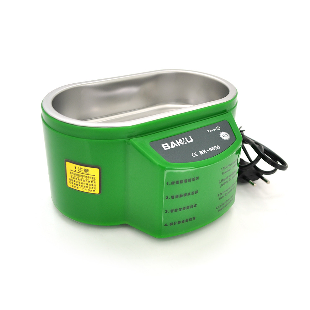 Ультразвукова ванна BAKKU BK9030 Один режим роботи (30W), металевий корпус, металева кришка, 0.5л об'єм, фото 1