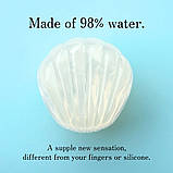 Вібратор для стимуляції клітора рельєфний прозорого кольору Iroha Petit Lily Кайф, фото 7