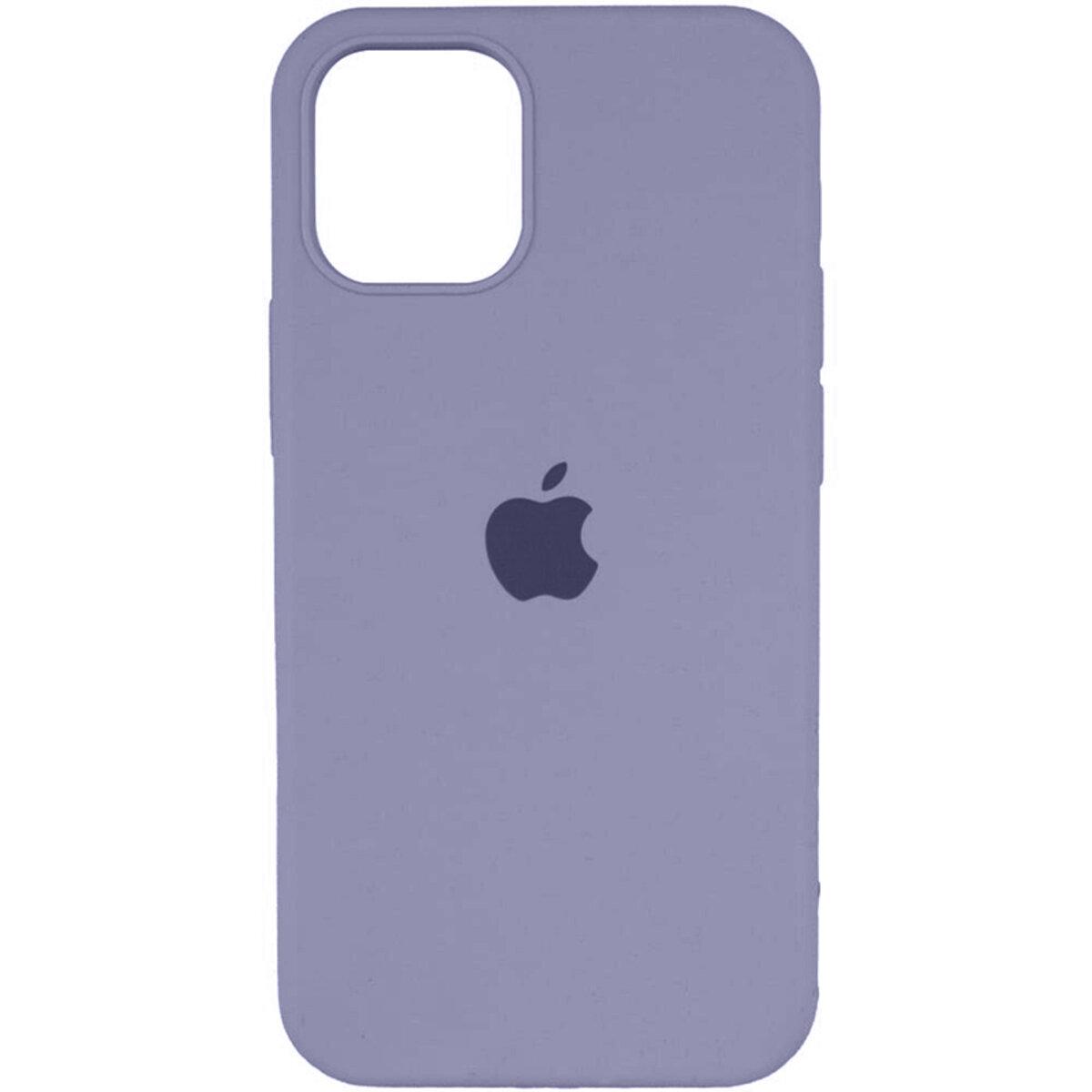 Чохол для смартфона Silicone Full Case AA Open Cam for Apple iPhone 12 28,Lavender Grey, антивідбитки, антиковзання, фото 1