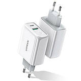 Зарядний пристрій UGREEN CD170 38W USB-C Wall Charger EU (White) (UGR-60468) для швидкої зарядки смартфонів і планшетів, фото 2