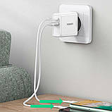 Зарядний пристрій UGREEN CD170 38W USB-C Wall Charger EU (White) (UGR-60468) для швидкої зарядки смартфонів і планшетів, фото 5